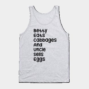 Betty eats cabbages Tank Top